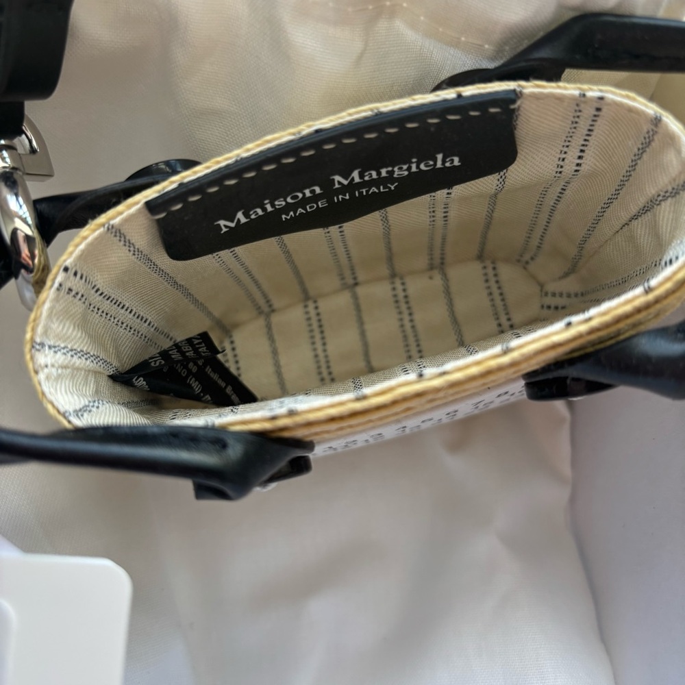 Maison Margiela mini raffia “tote” bag new with tag and box - Picture 6 of 8